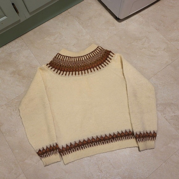 VTG Sears Sportswear Mens L Large Mohair Fuzzy Crewneck Pullover Sweater - Picture 15 of 16